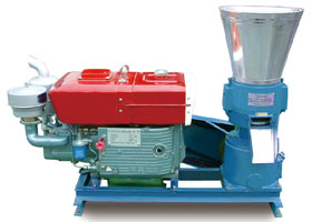 diesel engine straw pellet mill